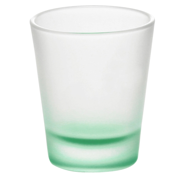 Printed frosted clear shot glass, 1.75 oz.... from ASI 39552 BEL Promo