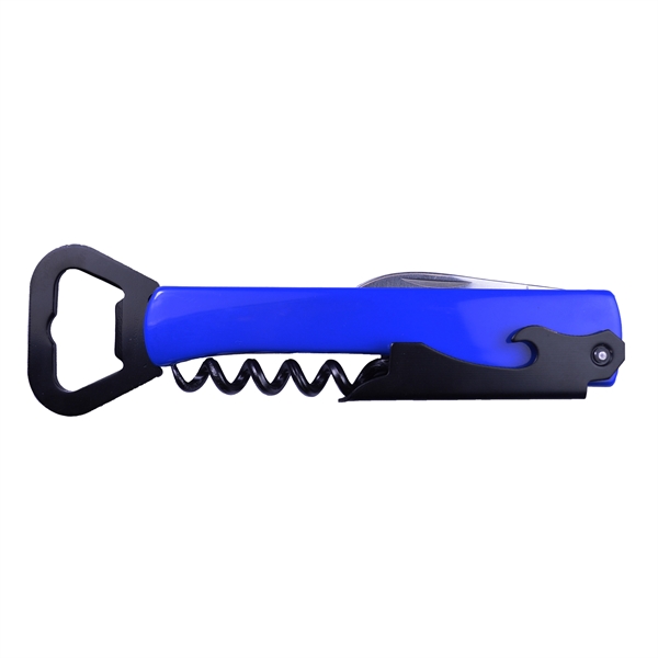 Multipurpose bottle opener with corkscrew and knife.... from ASI 57956 Graphco line