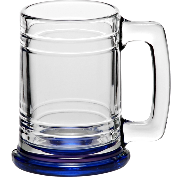 15 oz. clear glass beer mug with thick handle and protruding... from ASI 39552 BEL Promo
