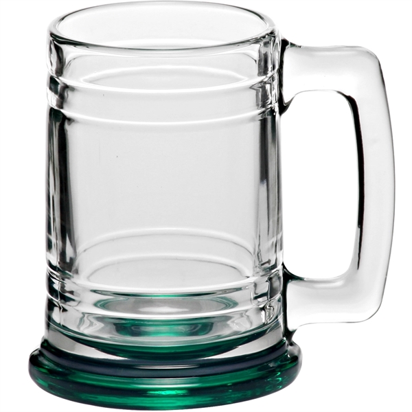 15 oz. clear glass beer mug with thick handle and protruding... from ASI 39552 BEL Promo