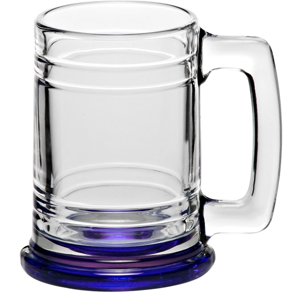 15 oz. clear glass beer mug with thick handle and protruding... from ASI 39552 BEL Promo