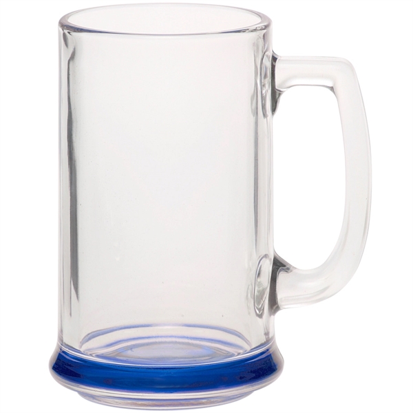 15 oz. clear glass ridged beer mug with thick handle and... from ASI 39552 BEL Promo