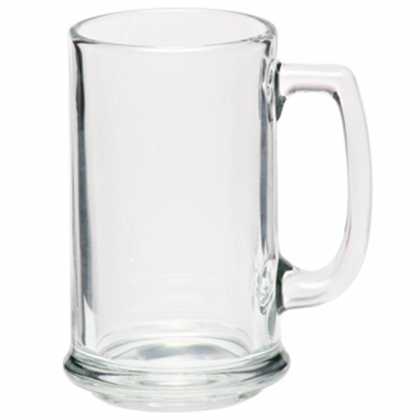 15 oz. clear glass ridged beer mug with thick handle and... from ASI 39552 BEL Promo