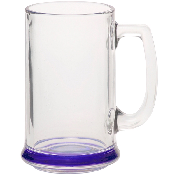 15 oz. clear glass ridged beer mug with thick handle and... from ASI 39552 BEL Promo
