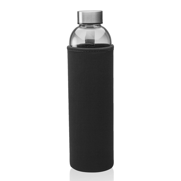 34 oz. BPA free glass water bottle with neoprene carrying pouch... from ASI 39552 BEL Promo