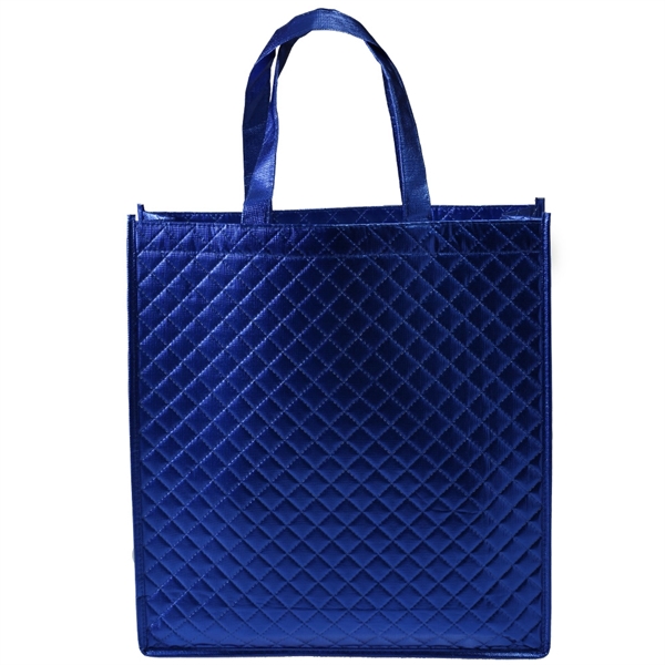 Pleated Non-Woven Laminated Tote Bag - 14.7"L x 15.7"H X 4.3"W.... from ASI 39552 BEL Promo