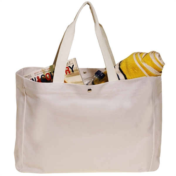 18 oz. natural color cotton canvas bag with 22" handles.... from ASI 39552 BEL Promo
