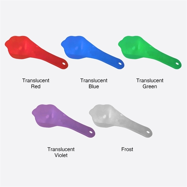 BPA-free, dishwasher-safe polypropylene paw-shaped scoop with 1/2 cup and 1 cup... from ASI 92980 WOV-IN® / Promopet
