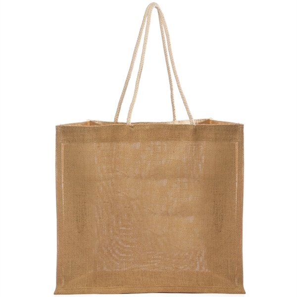 16"W x 14"H jute bag with rope handle and reinforced outer... from ASI 39552 BEL Promo