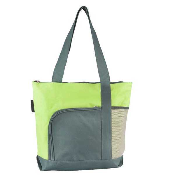 Durable 600 Denier polyester canvas tote bag, 16.5" x 14.5" with... from ASI 39552 BEL Promo