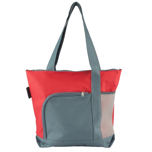 Durable 600 Denier polyester canvas tote bag, 16.5" x 14.5" with... from ASI 39552 BEL Promo