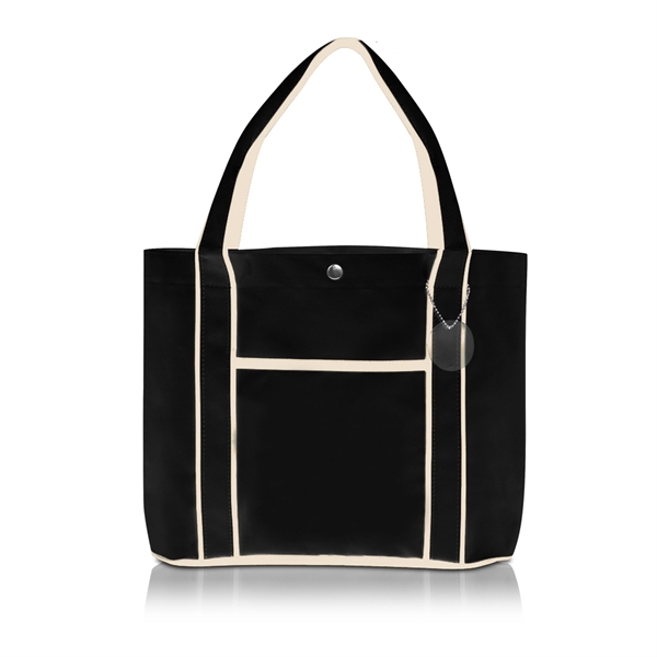 Premium fashion tote bag, 600 Denier color polyester, 12.125" x 16.25".... from ASI 39552 BEL Promo