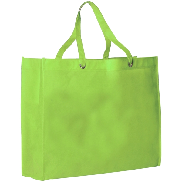 Non-woven tote bag with 5" gusset and comfortable carry straps.... from ASI 39552 BEL Promo