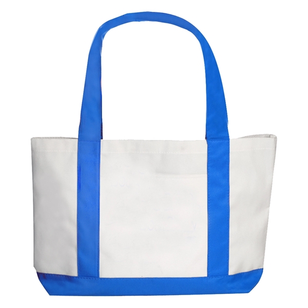 18.5" x 14.5" canvas tote/shoulder bag with colored bottom.... from ASI 39552 BEL Promo