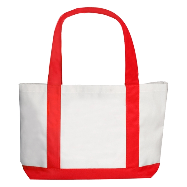 18.5" x 14.5" canvas tote/shoulder bag with colored bottom.... from ASI 39552 BEL Promo