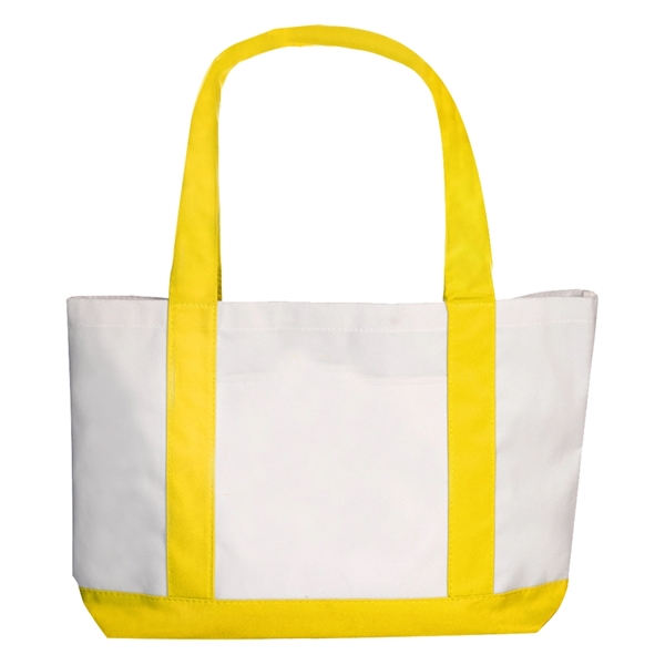 18.5" x 14.5" canvas tote/shoulder bag with colored bottom.... from ASI 39552 BEL Promo