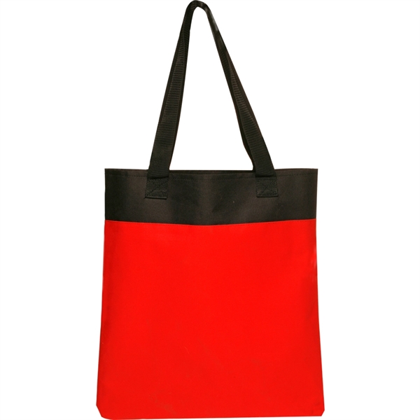 14" x 15" two-tone canvas tote bag with handles.... from ASI 39552 BEL Promo