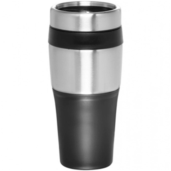 Stainless steel / plastic 16 oz. insulated travel mug.... from ASI 39552 BEL Promo