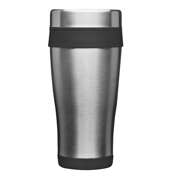 16 oz. stainless steel travel mug with double-wall thermal plastic insulation,... from ASI 39552 BEL Promo
