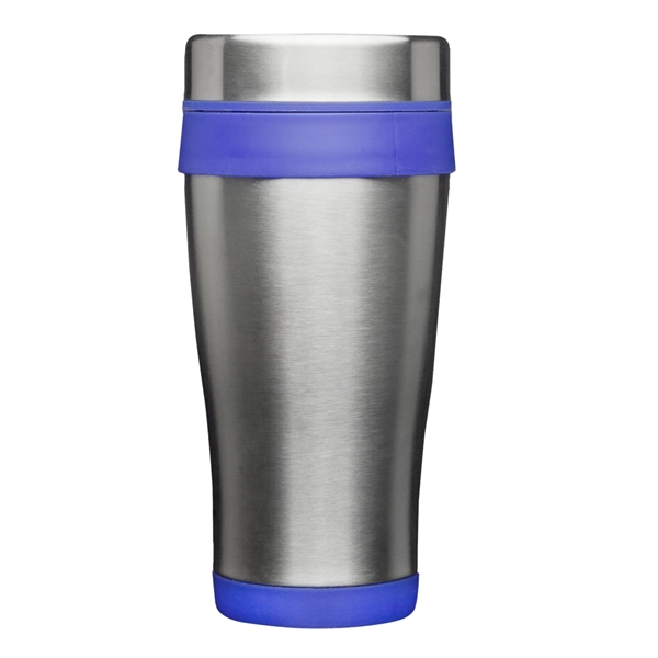 16 oz. stainless steel travel mug with double-wall thermal plastic insulation,... from ASI 39552 BEL Promo