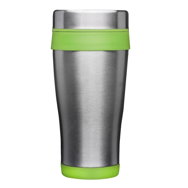 16 oz. stainless steel travel mug with double-wall thermal plastic insulation,... from ASI 39552 BEL Promo