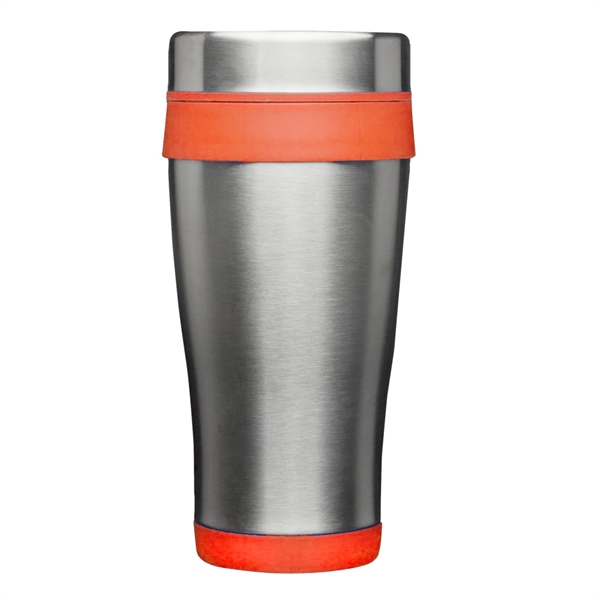 16 oz. stainless steel travel mug with double-wall thermal plastic insulation,... from ASI 39552 BEL Promo