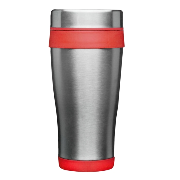 16 oz. stainless steel travel mug with double-wall thermal plastic insulation,... from ASI 39552 BEL Promo