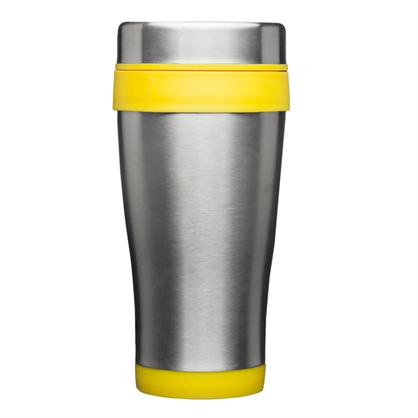 16 oz. stainless steel travel mug with double-wall thermal plastic insulation,... from ASI 39552 BEL Promo