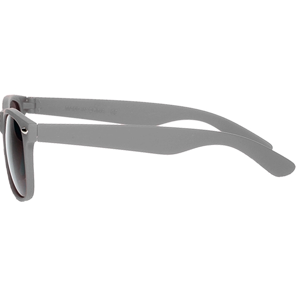 Velvet smooth plastic sunglasses in an adult size with UV protection.... from ASI 39552 BEL Promo