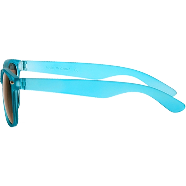 Velvet smooth plastic sunglasses in an adult size with UV protection.... from ASI 39552 BEL Promo