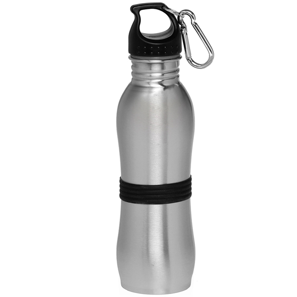 Stainless steel sport bottle with carabiner attachment.... from ASI 39552 BEL Promo