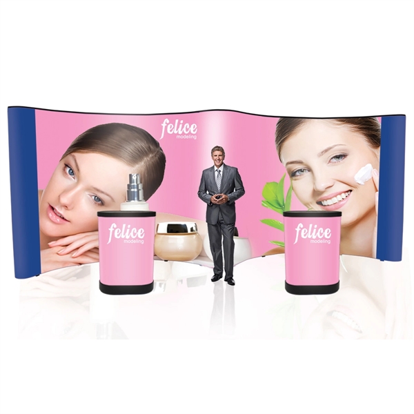 20' x 7.4' PVC and LAM eagle pop-up full graphic display... from ASI 30442 Above & Beyond Advertising Products