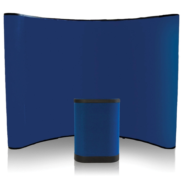 10 ft. curved pop-up display fabric package.... from ASI 30442 Above & Beyond Advertising Products