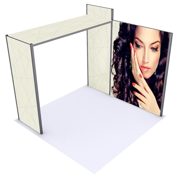 114.7" x 94.5" SEG fabric booth with custom add-ons.... from ASI 30442 Above & Beyond Advertising Products