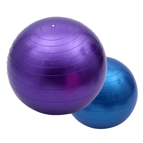 Standard sized PVC yoga ball with included pump. Several colors.... from ASI 72657 Active Life Promo / Active Life Promo