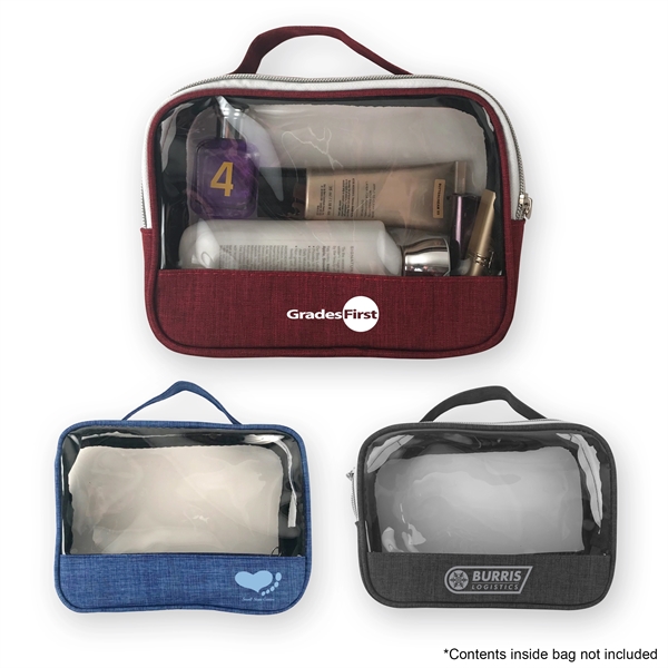 Beautiful transparent accessory pouch that is constructed with a quality heathered... from ASI 34800 Alstar Creations / Alstar Line