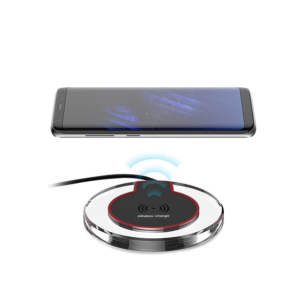 Fast QI wireless charger for QI-enabled smartphones and mobile devices.... from ASI 37218 Athena Promo (tm)