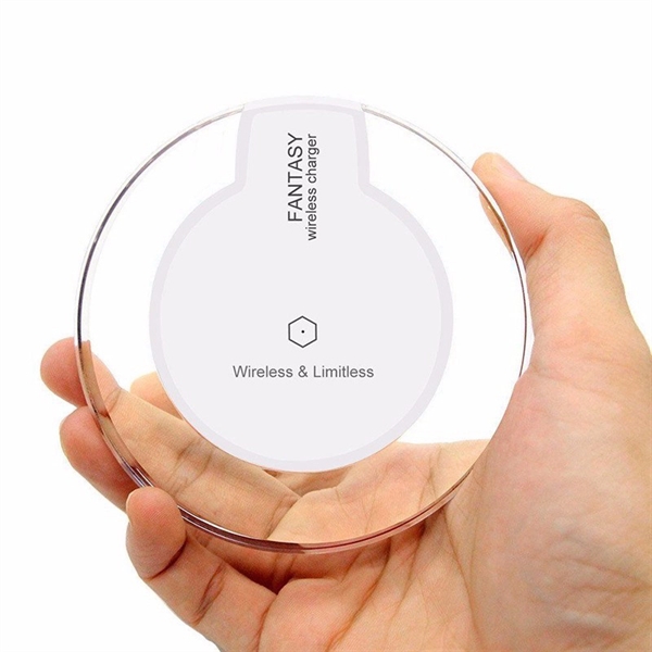 Fast QI wireless charger for QI-enabled smartphones and mobile devices.... from ASI 37218 Athena Promo (tm)