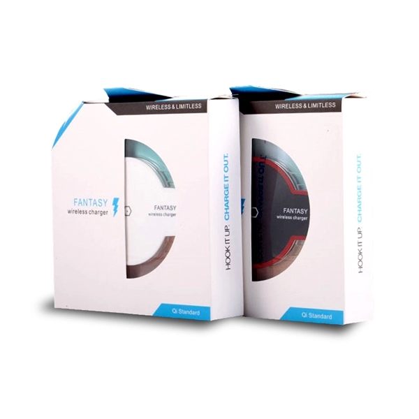 Fast QI wireless charger for QI-enabled smartphones and mobile devices.... from ASI 37218 Athena Promo (tm)