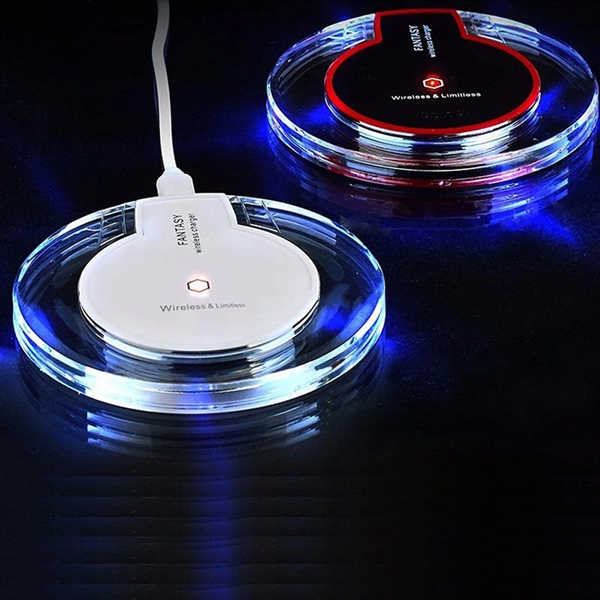 Fast QI wireless charger for QI-enabled smartphones and mobile devices.... from ASI 37218 Athena Promo (tm)