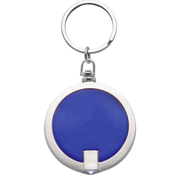 Round LED key chain made of plastic.... from ASI 39552 BEL Promo