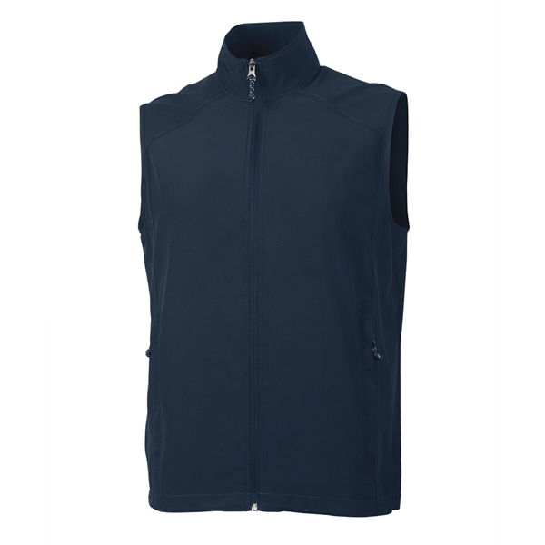 Men's 94/6 cotton and spandex blend Pack-N-Go vest with zippered front... from ASI 44620 Charles River Apparel