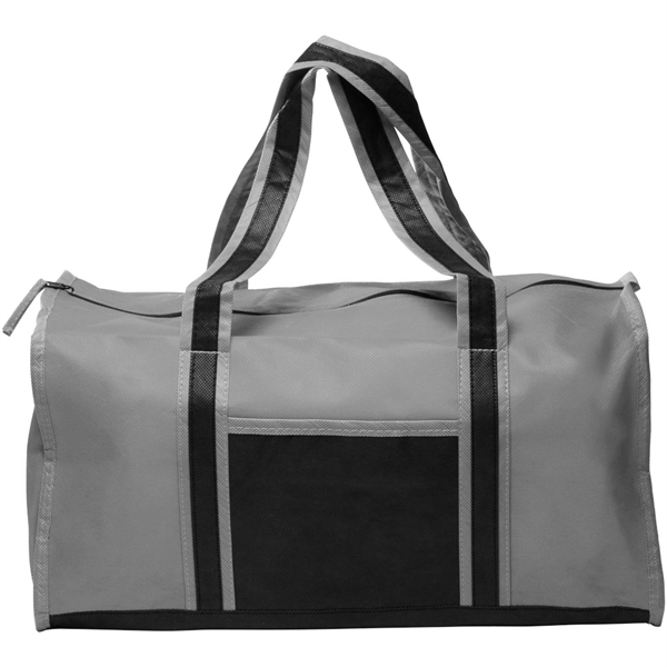 17.5" x 9.25" non-woven duffel bag with reinforced straps and zippered... from ASI 39552 BEL Promo