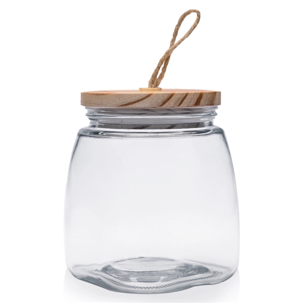 Clear 64 oz. glass apothecary jar measuring 4.65" W x 5.59"... from ASI 39552 BEL Promo