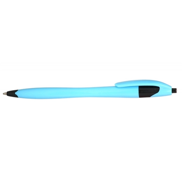 Plastic plunger action ballpoint pen.... from ASI 39552 BEL Promo