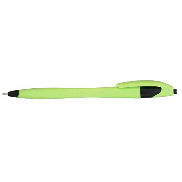 Plastic plunger action ballpoint pen.... from ASI 39552 BEL Promo