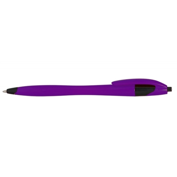Plastic plunger action ballpoint pen.... from ASI 39552 BEL Promo