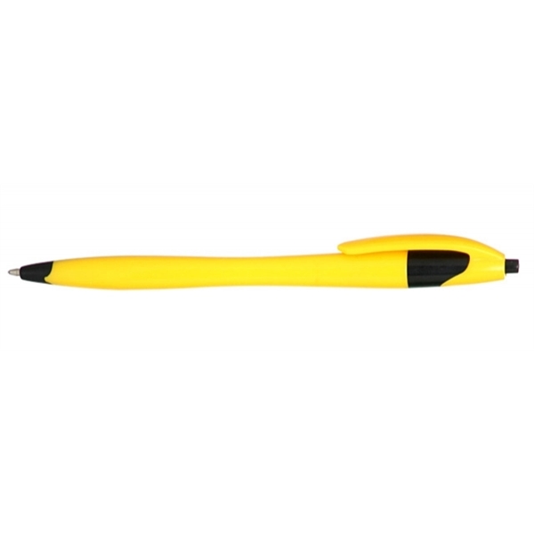Plastic plunger action ballpoint pen.... from ASI 39552 BEL Promo