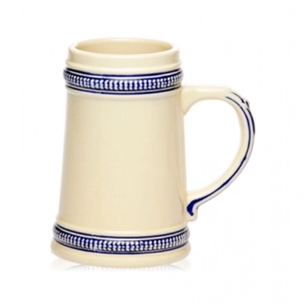 18.5 oz. blue deco ceramic beer stein.... from ASI 39552 BEL Promo
