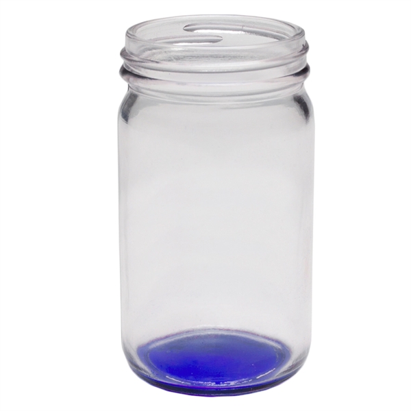 8 oz. mini Mason jars with colored bottoms, made of durable... from ASI 39552 BEL Promo